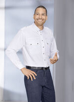 Overhemd "OS-Trachten" met button-downkraag in 3 kleuren WIT