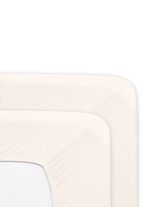 Zachte flanellen hoeslakens van katoen ECRU