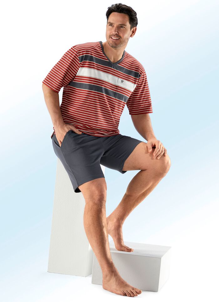 Hajo Klima comfort shorty met knoopsluiting en borstzak 