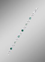 Armband met groene kristallen 