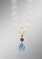 Kettinghanger met blauwe topaas 