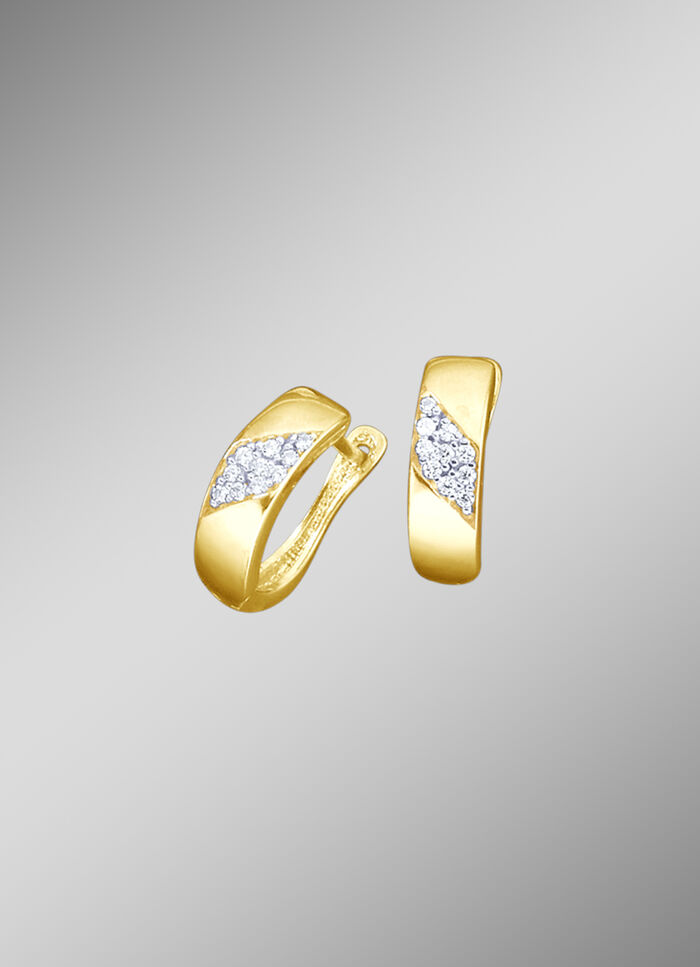 Clipcreolen met synth. Zirkonia 