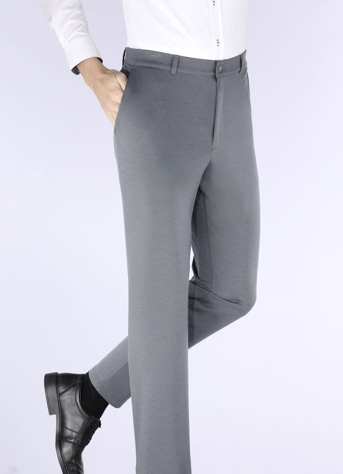 Superstretchbroek “Klaus Models” in 4 kleuren GRIJSBLAUWE SMELTER