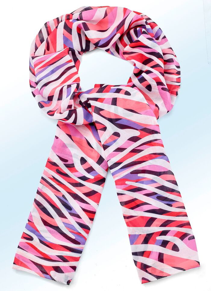 Sjaal met fantasiedessin 