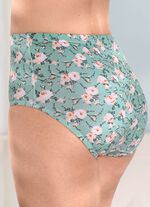 Verpakking van vier slips met een mooi bloemendessin 