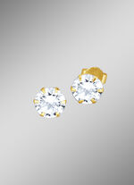 Oorstekers met synthetische zirkonia 