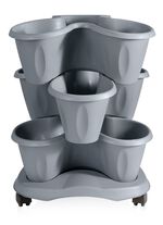 Plantentoren "Trifoglio", grijs 