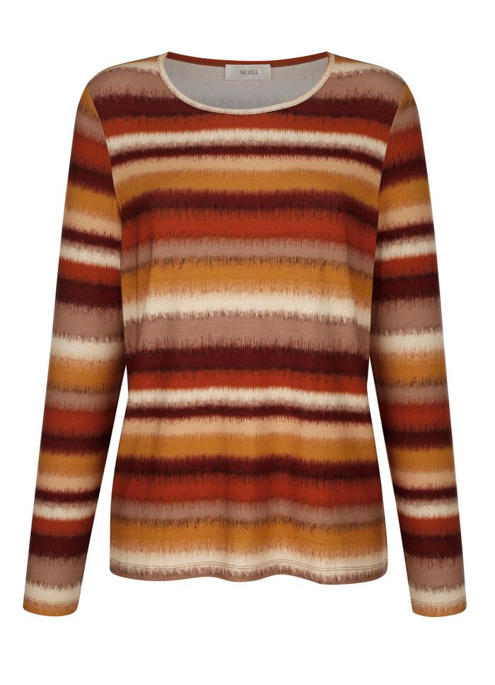 Shirt met modieus gestreept dessin 