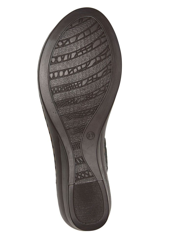 ELENA EDEN, zomerse damessandalen, breedte G, van leer 