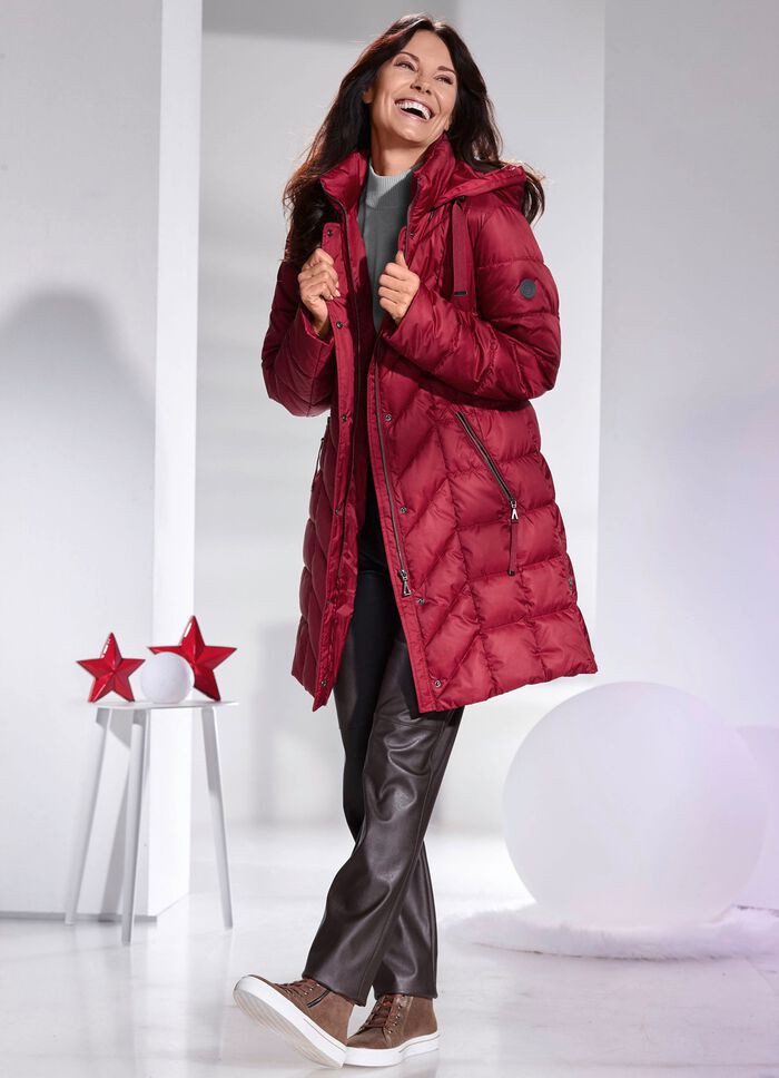 Korte jas met afneembare capuchon 