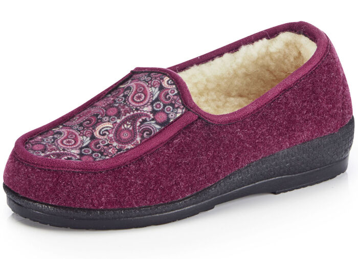Pantoffels met scheerwolvoering BORDEAUX