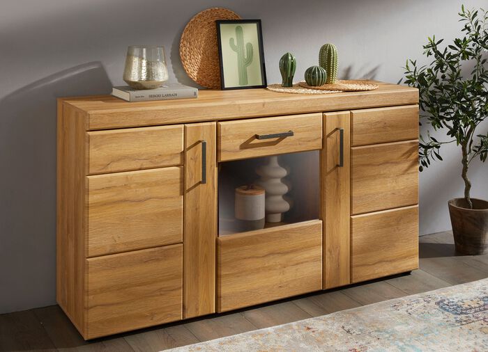 Ladenkast serie met deuren en lades met soft close LICHT EIKEN