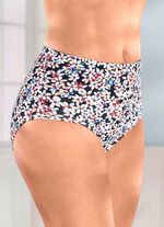 Set van vier slips met een schitterend gekleurd bloemdessin 