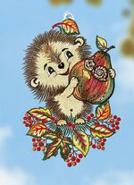 Raamdecoratie &lsquo;egel&lsquo; 