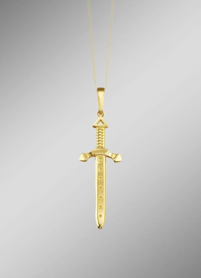 Zwaardhanger in glanzende look 