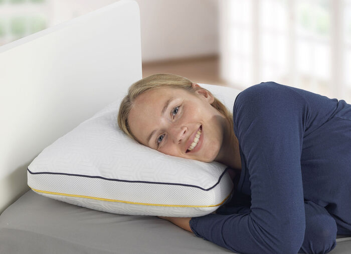 Kussen met gelschuimvlokkenvulling 