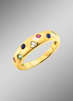 Stralende elegantie: damesring met echte edelstenen 