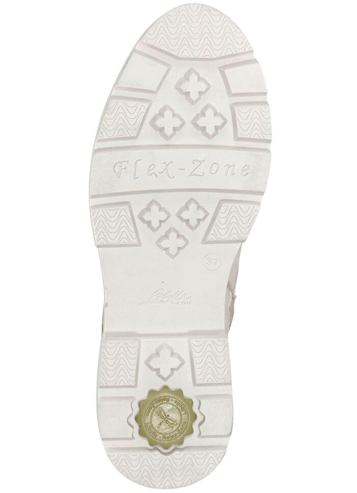 Enkellaarsjes met vetersluiting van Dragonfly BEIGE