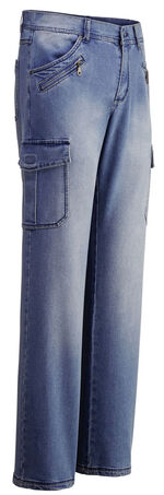 Trendy jeans met 8 zakken in 2 kleuren LICHTBLAUW