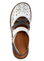 ELENA EDEN pantoffels van gedeeltelijk reli&euml;f nappaleer 