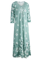 Nachthemd van "Laurina" met kantmotief bij de halslijn JADE
