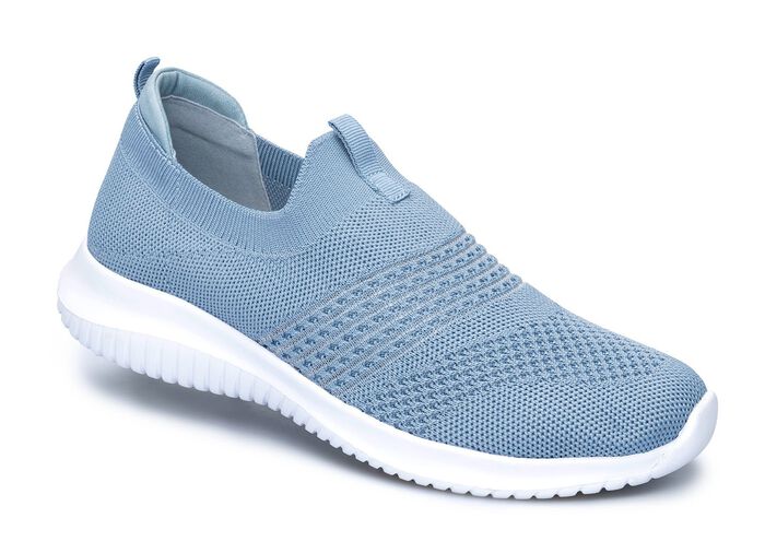 Vederlichte Flexi damesschoen in comfortabele breedte G ROOKBLAUW