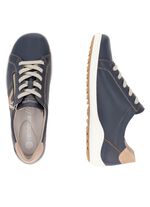 Remonte veterschoen van gedeeltelijk gebosseleerd nappaleer 