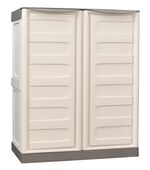 Praktische tuinkasten met stalen scharnieren BEIGE-GRIJS