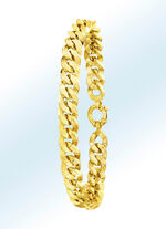 Pantserketting-armband met sierlijke sluitring 