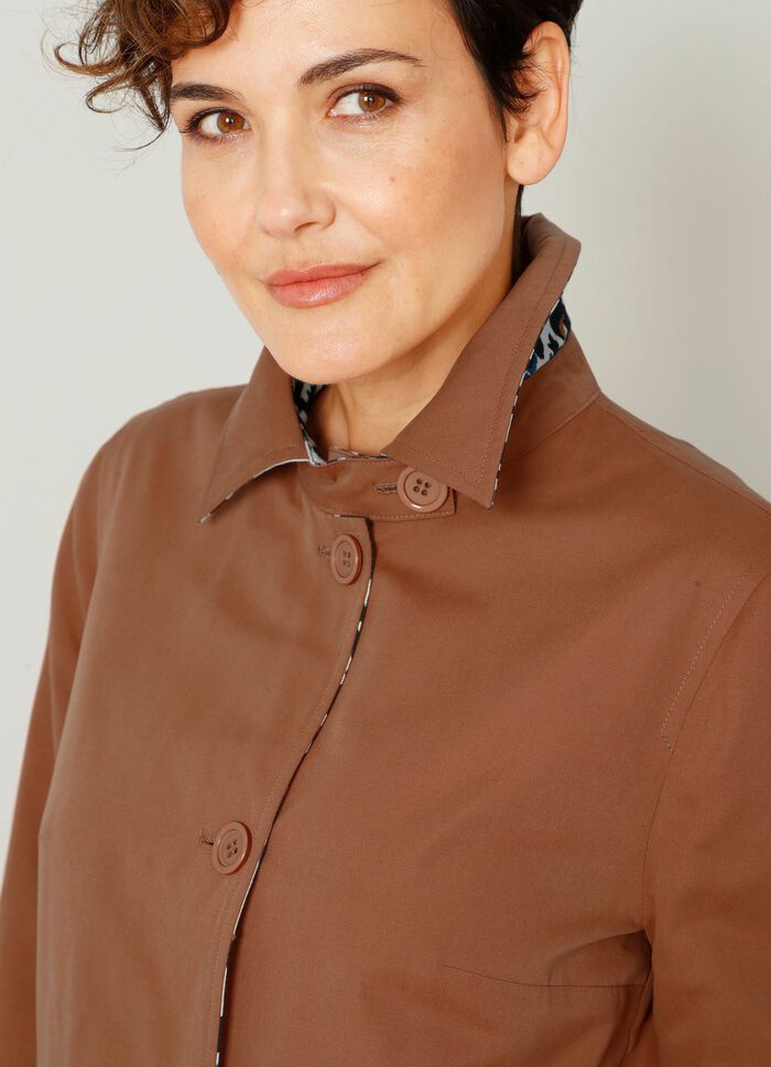 Omkeerbare jas met dierenprint 