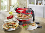 “G3Ferrari” Delizia - pizzaoven met vuurvaste natuursteen ROOD