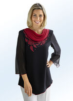 Tuniek met leuke bloemenapplicatie 