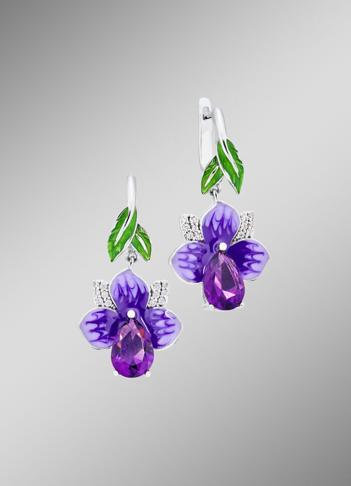 Oorbellen met zirkonia 