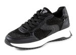 Rieker sneakers met glittersteentjes ZWART