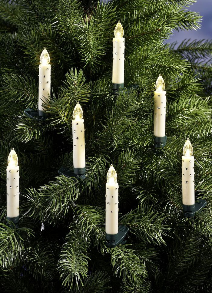 Draadloze kerstboomkaarsenset, 20 stuks CR&Egrave;ME