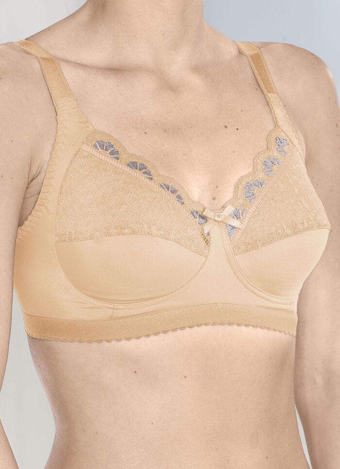 Laurina-tweepack bh's met op kleur afgestemde elastische kant 