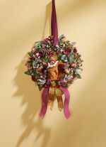 Wandkrans met imitatiebont 