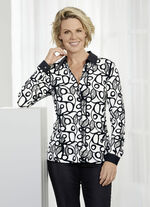 Overhemdblouse met overhemdkraag 