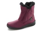 ELENA EDEN, ademende dames enkellaarsjes, winterschoenen, breedte G, met rits BORDEAUX
