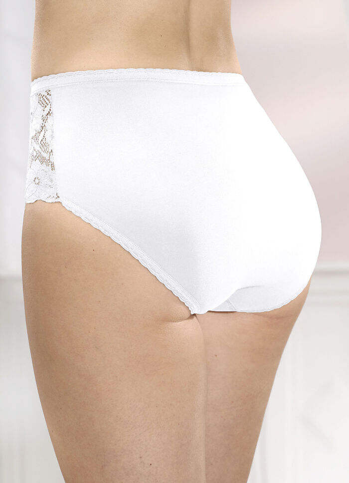 Set van vier slips met elastisch kant