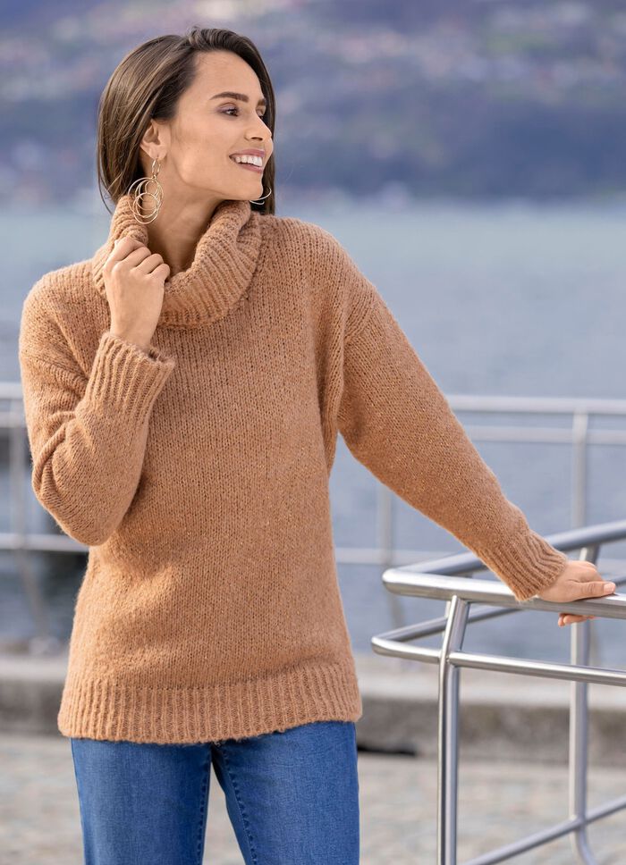 Trui met subtiele glittereffecten 