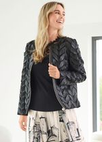 Leren kort jasje van STILSCHMIEDE 