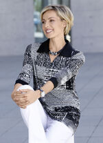 Poloshirt met 3/4-mouwen in 3 kleuren 