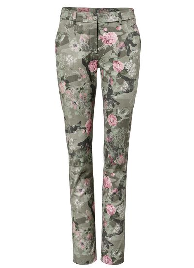 Broek met trendy dessin 