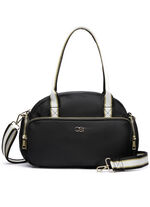 Collezione Alessandro tas gemaakt van synthetisch materiaal ZWART-OUDZILVER