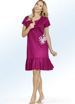 Duopack nachthemden met volanten rand 