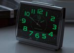Lichtgevende wekker met nauwkeurig quartz uurwerk, set van 2 
