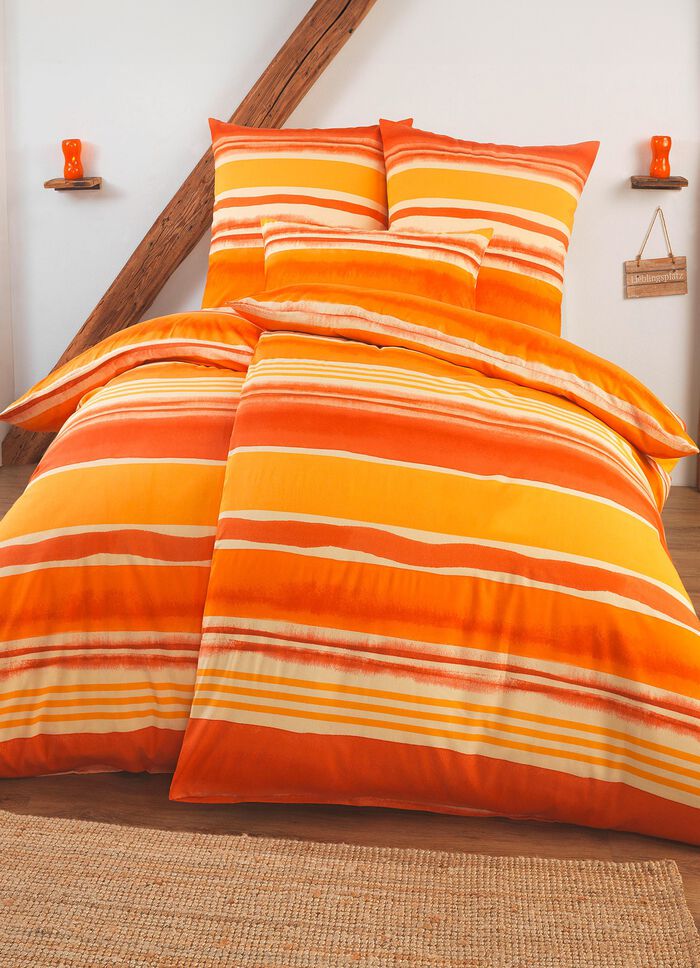 Beddenset met bedrukking aan beide zijden in polykatoen kwaliteit 