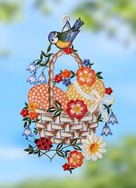 Raamafbeelding gemaakt van echt Plauen-kant 