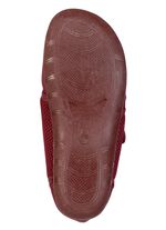 Comfortabele dames klittenbandschoenen, breedte H, gemaakt van mesh en textielmateriaal BORDEAUX